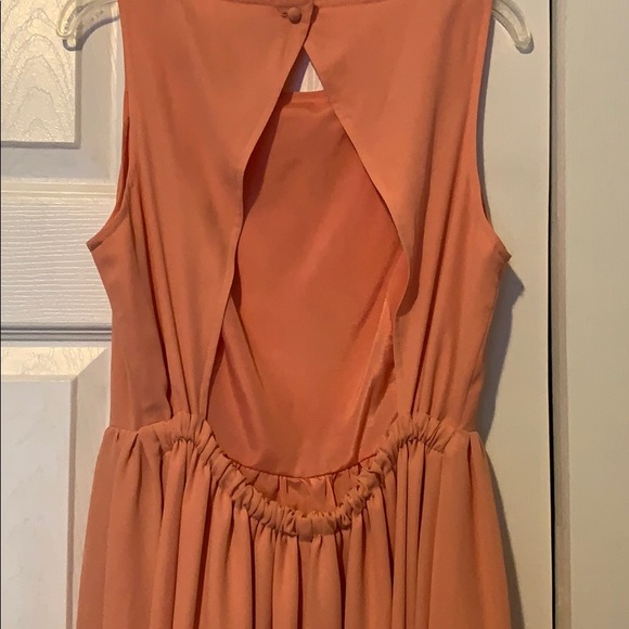 Jarlo Small Peach/ Pink high low dress - Picture 3 of 4